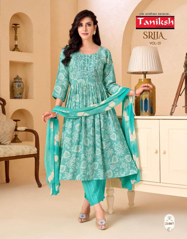 Taniksh srija vol 21 wholesale kurtis and palazzo set